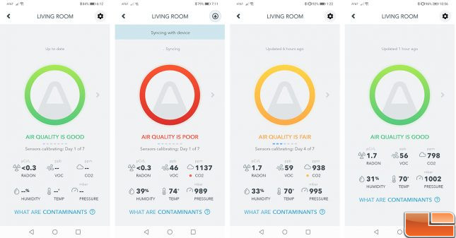 Airthings Wave Plus Air Quality Over Time