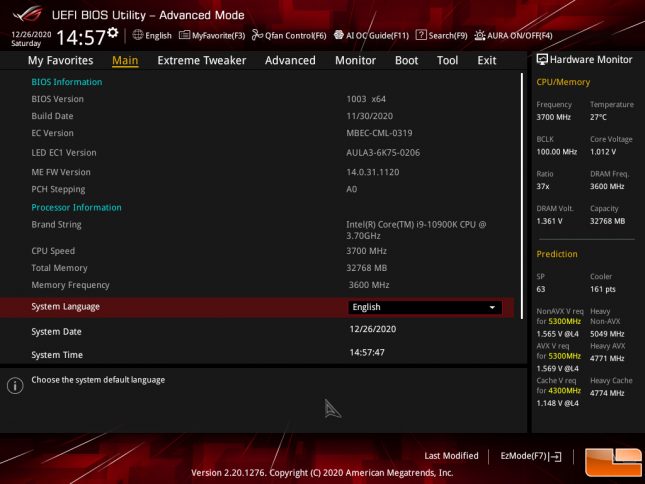 Re-Size BAR Support by ASUS on Intel Z490