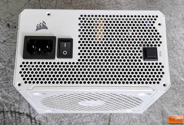 Corsair CX550F RGB Power Supply RGB Button
